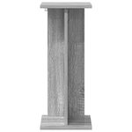 vidaXL Support de Plante Sonoma gris 25 x 25 5 x 60 5 cm