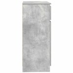 vidaXL Buffet avec tiroir gris béton 71x35x84 cm bois d'ingénierie