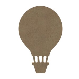 Montgolfière en bois MDF à décorer - 15 cm