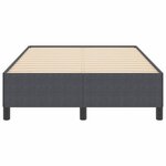 vidaXL Cadre de lit Gris foncé 120 x 190 cm Tissu en velours côtelé