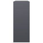 vidaXL Portant de bois de chauffage anthracite 100x40x100 cm acier