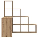 vidaXL Bureau d'angle Chêne artisanal 101 5 x 149 5 x 149 5 cm