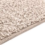 vidaXL Ensemble de tapis de bain antidérapants 3 Pièces Crème PP