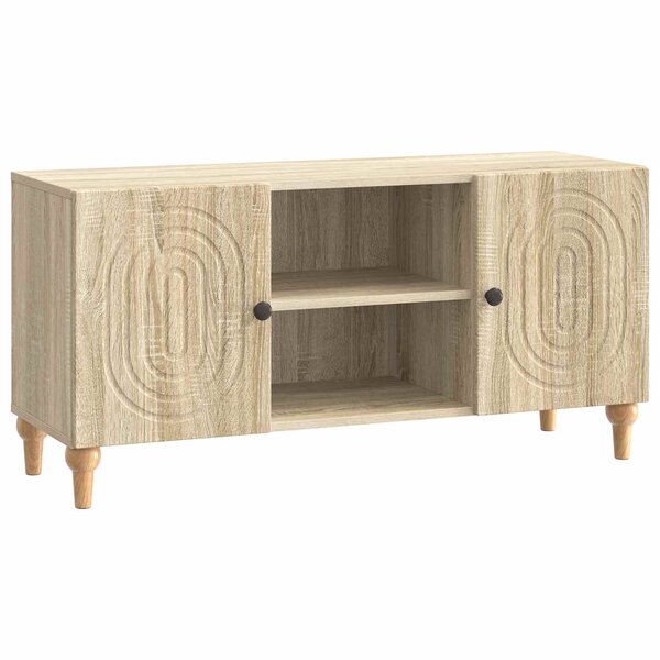vidaXL Meuble TV Chêne Sonoma 102 x 34 5 x 50 cm Bois d'ingénierie