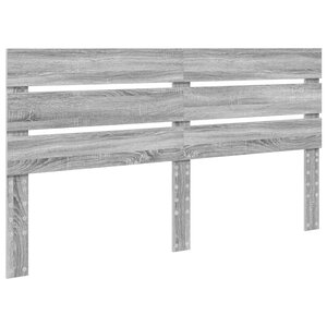 vidaXL Tête de lit Gris Sonoma 200 cm Bois d'ingénierie