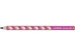 Crayon graphite EASYgraph HB droitier corps rose STABILO