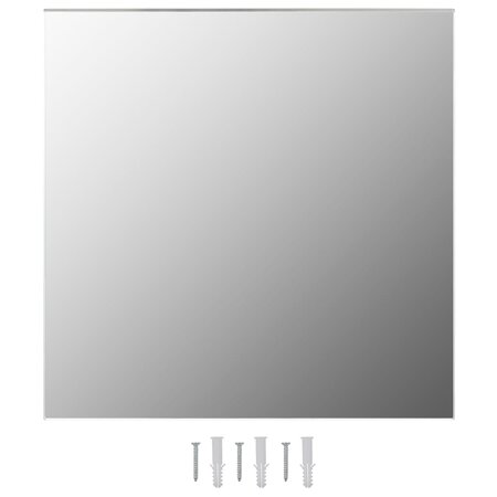 Vidaxl miroir mural carré 70 x 70 cm verre