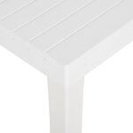 vidaXL Table de jardin 150x90x72 cm PP Blanc