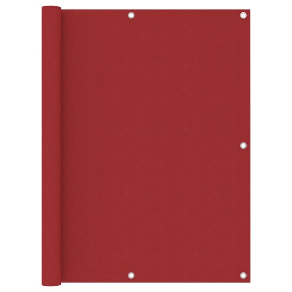 vidaXL Écran de balcon Rouge 120x600 cm Tissu Oxford