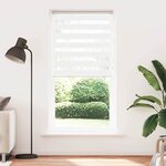 vidaXL Store zèbre blanc 105x230 cm largeur du tissu 100 9cm polyester
