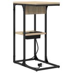 vidaXL Table de chevet Chêne Sonoma 41.5 x 26 x 60.5 cm