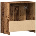 vidaXL Armoire lavabo de salle de bain vieux bois 60x33x60 cm