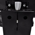 vidaXL Siège de tracteur avec suspension Noir