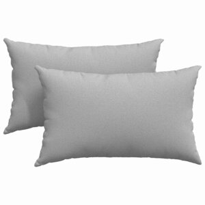 vidaXL Coussins de canapé 2 pc tissu Gris nuage 50 x 30 cm