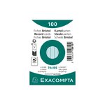 Paquet 100 Fiches Sous Film - Bristol Ligné Non Perforé 74x105mm - Bleu Ciel - X 40 - Exacompta