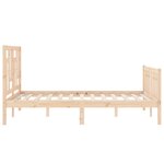 vidaXL Cadre de lit sans matelas bois de pin massif