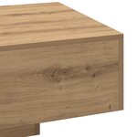 vidaXL Table basse chêne artisanal 100x49 5x31 cm bois d'ingénierie