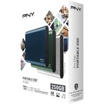 SSD Externe - PNY - Pro Elite in Silver Casing  - 250 GB