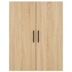 vidaXL Buffet haut Chêne sonoma 69 5x34x180 cm Bois d'ingénierie