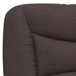 vidaXL Cadre de lit sans matelas marron foncé 140x200 cm tissu