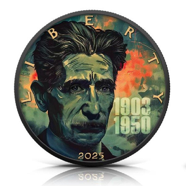 GEORGE ORWELL 75th Death Anniversary 1 Once Argent Monnaie 1 Dollars USA 2025
