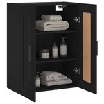 vidaXL Armoire murale noir 69 5x34x90 cm bois d'ingénierie