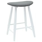 vidaXL Chaises de salle à manger 2 Pièces Blanc 46 x 37 x 63 cm