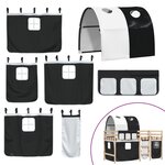 vidaXL Lit mezzanine enfants avec tunnel sans matelas 90x200 cm