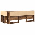 vidaXL Tête de lit de rangement Bois Ancien 100 cm Bois d'ingénierie