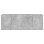 vidaXL Meubles TV muraux et lumières LED 2Pièces gris béton 60x35x41 cm