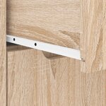 vidaXL Table de chevet VISNES chêne sonoma 45x40x50 cm bois ingénierie
