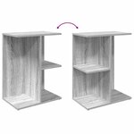 vidaXL Table de chevet sonoma gris 46 5x29x61 cm bois d'ingénierie