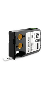 DYMO XTL - Etiquettes pour gaines thermo-rétractables continues  12mm x 2 9m - Noir sur Blanc