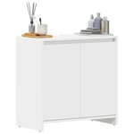 vidaXL Armoire de salle de bain Blanc 60x33x61 cm Bois d'ingénierie