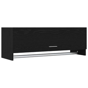 vidaXL Armoire avec stockage Noir 100 x 32.5 x 35 cm Bois d'ingénierie