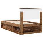 vidaXL Cadre de lit Bois ancien 90 x 200 cm Pin massif