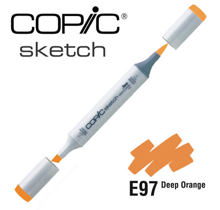 Marqueur à l'alcool Copic Sketch E97 Deep Orange