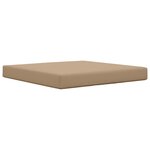 vidaXL Coussin de canapé d'extérieur Taupe 80 x 80 x 8 cm Polyester