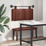 vidaXL Tête de lit suspendue Brun Brillant PU antique