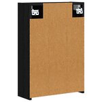 vidaXL Armoire Miroir de Salle de Bain Chêne noir 43 x 16 x 62.5 cm