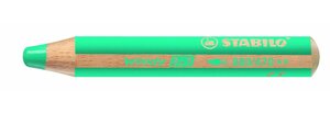 Crayon WOODY 3 en 1 Extra large Vert jade clair STABILO