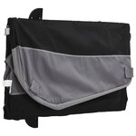 vidaXL Remorque de vélo noir et gris 45 kg fer