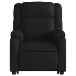 vidaXL Fauteuil inclinable de massage Noir Similicuir