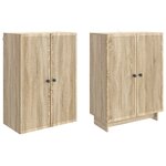 vidaXL Ensemble de Meubles 2 Pièces Chêne Sonoma 66 x 34 5 x 90 cm