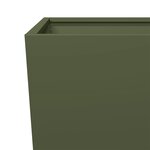 vidaXL Jardinière vert olive 45x45x75 cm acier