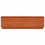 vidaXL Meuble TV Marron 156 x 37 x 45 cm Bois de pin massif