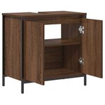 vidaXL Meuble salle de bain lavabo chêne marron 60x34 5x60 cm