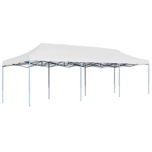 vidaXL Tente de réception pliable 3x9 m Blanc