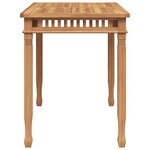 vidaXL Table à manger de jardin 110x65x80 cm bois de teck solide