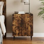 vidaXL Cabinet de chevet Chêne fumé 43 x 34 5 x 52 cm